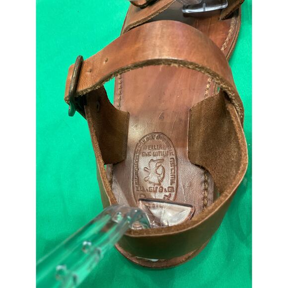 Men’s Biblical Camel Leather Sandals Size 4 (US 11) main image 8